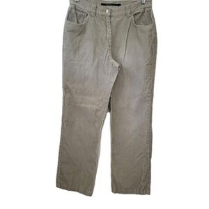 ISDA & Co Women's Tan Corduroy cotton pant size 10 Casual Comfort Preppy